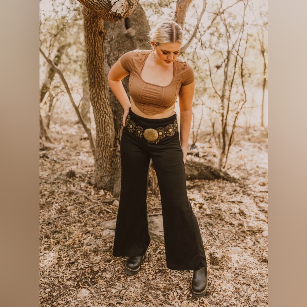 Cowboy Comforts Ribbed Knit Pants